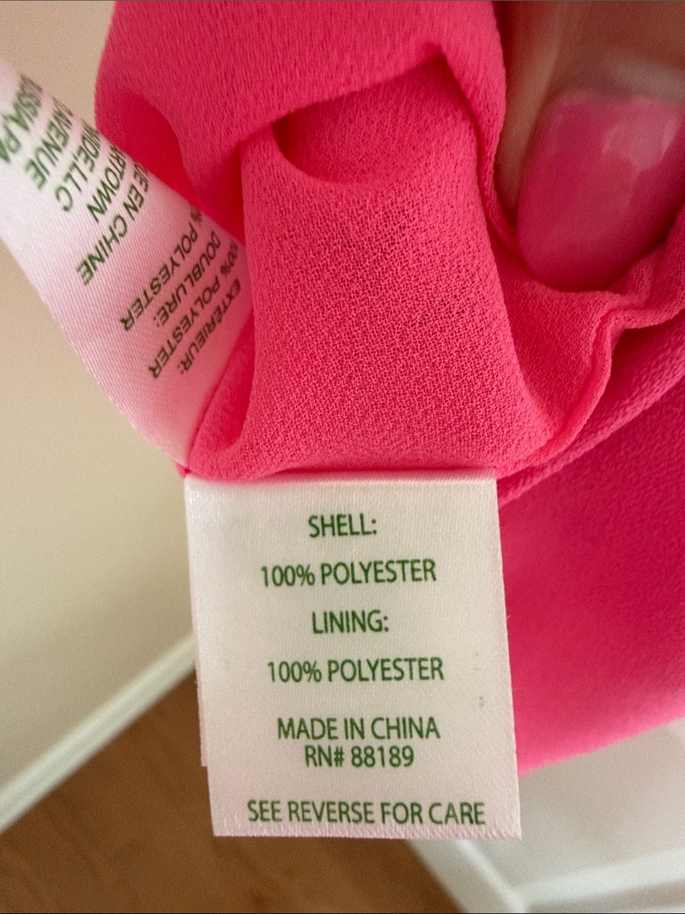 💕NWOT Lilly Pulitzer Kailee Hot Pink Ruffle-Trim Shift Dress - Picture 10 of 10